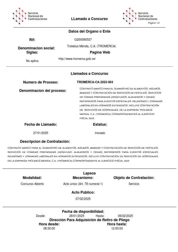 TROMERCA CA 2025 004 001