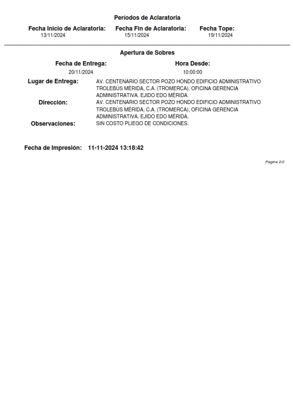 TROMERCA CA 2024 011 002